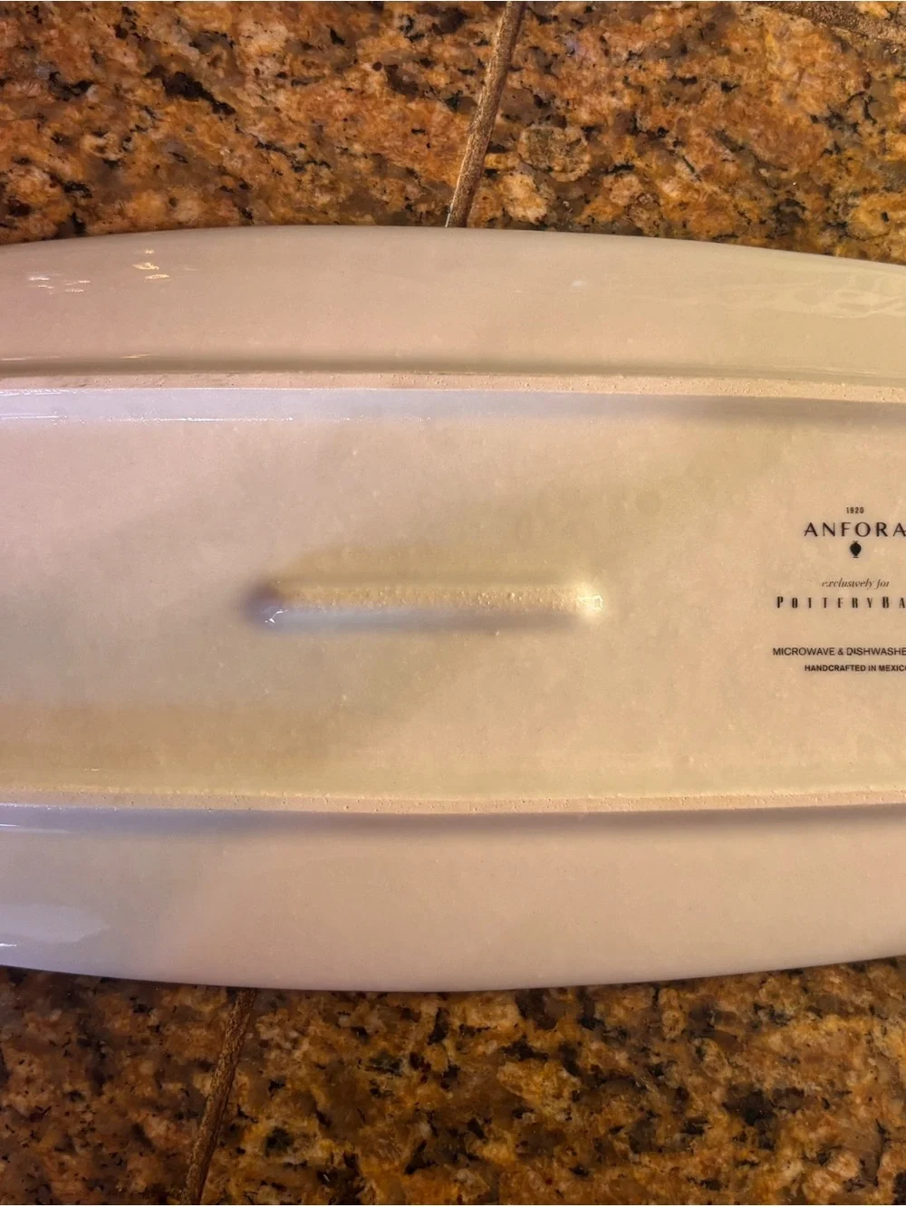 Pottery Barn Anfora Mexico Hand Painted Floral Serving Bowl & Platter Set